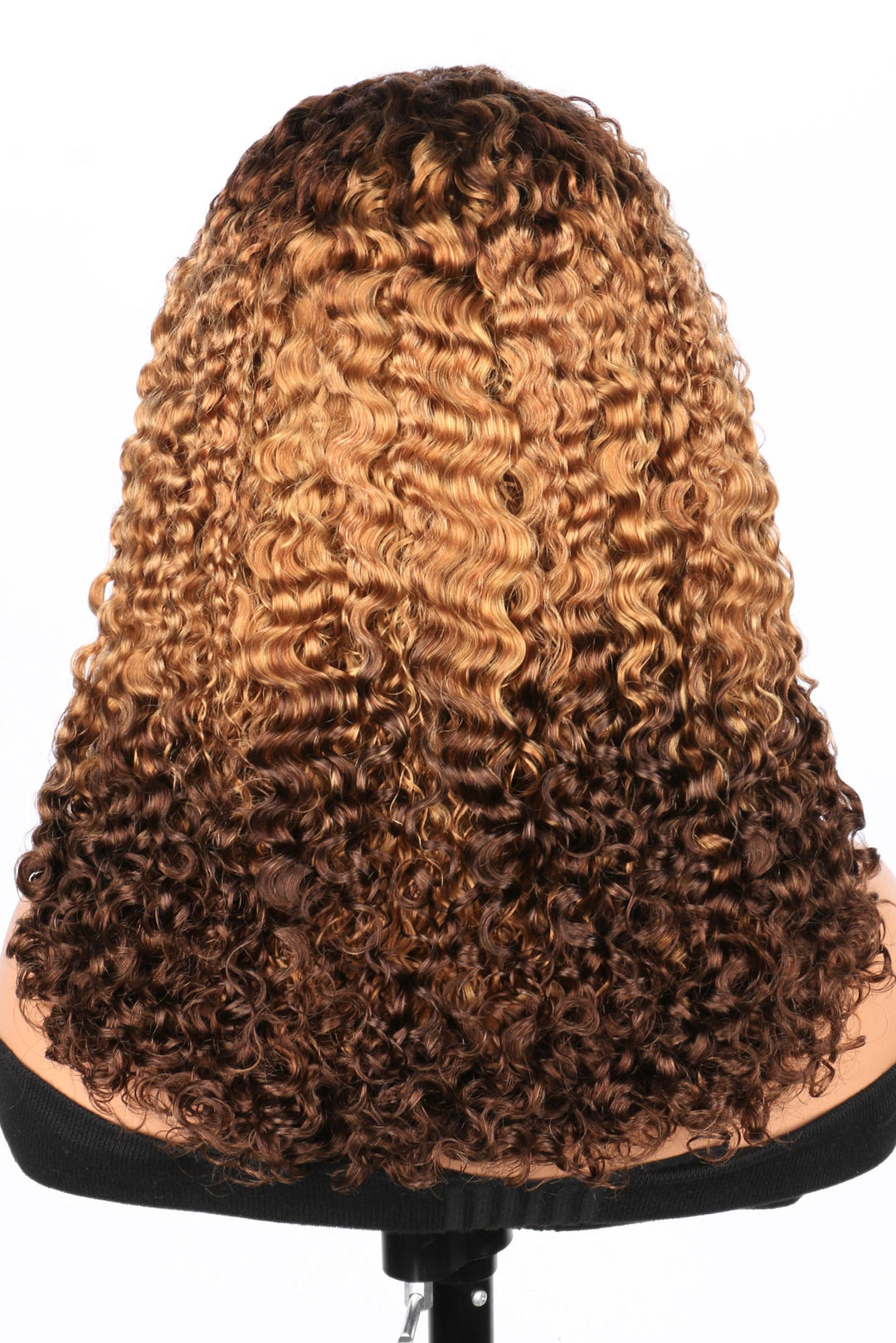 5x5 Burmese Curly HD Lace Frontal Wigs Human Hair T4/27/4 Ombre Color High Quality 100% Human Hair