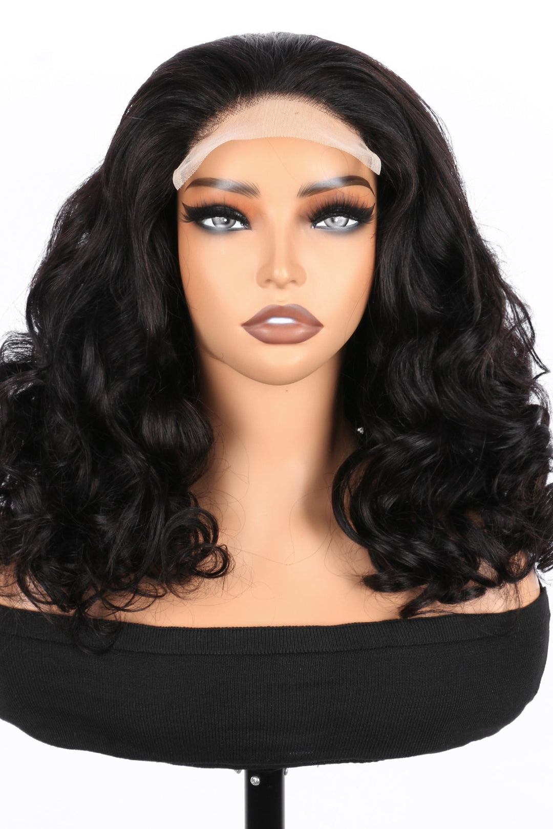 5x5 Bouncy Curly HD Lace Frontal Wigs Human Hair Natural Color High Quality 100% Human Hair