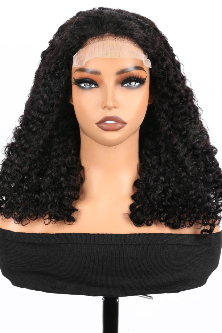 5x5 Burmese Curly HD Lace Frontal Wigs Human Hair Natural Color High Quality 100% Human Hair