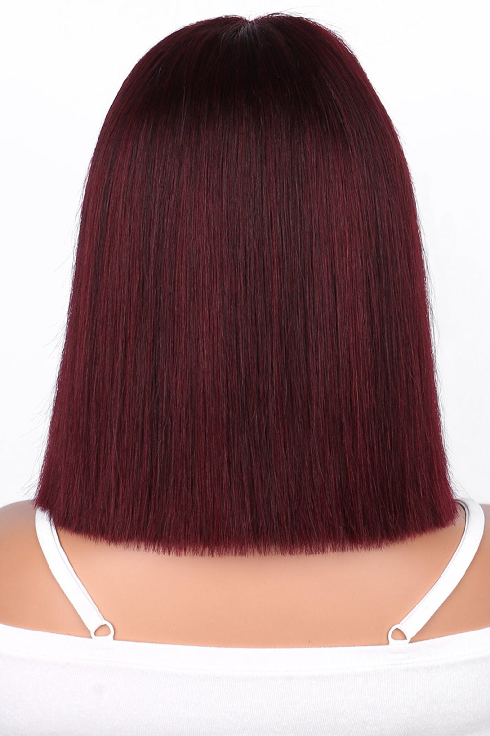2x6 Silk Straight Bob Lace Frontal Wigs Human Hair 99J Color High Quality 100% Human Hair