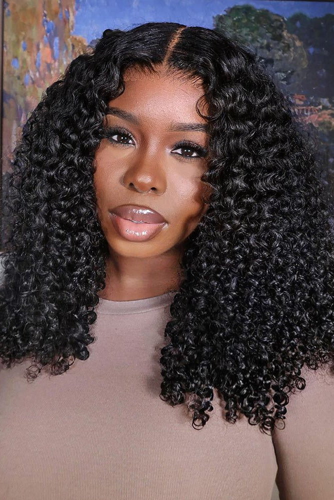 5x5 Burmese Curly HD Lace Frontal Wigs Human Hair Natural Color High Quality 100% Human Hair