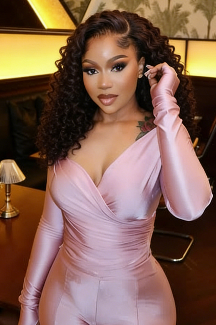 5x5 Burmese Curly HD Lace Frontal Wigs Human Hair Honey Brown Color  High Quality 100% Human Hair