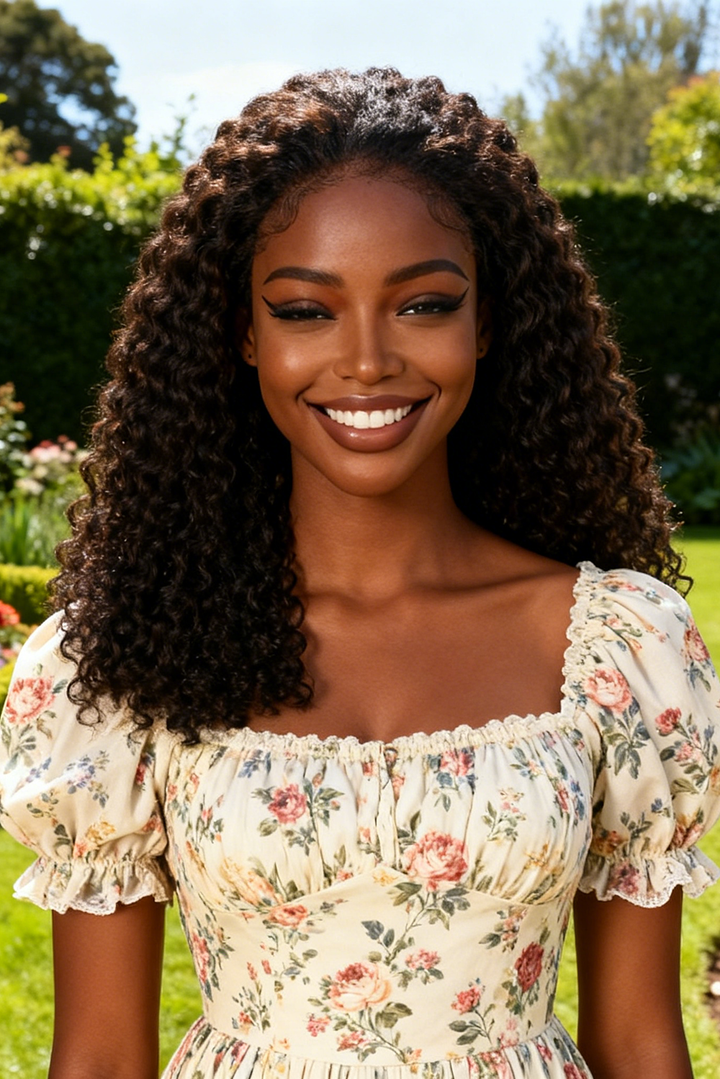 5x5 Burmese Curly HD Lace Frontal Wigs Human Hair Honey Brown Color  High Quality 100% Human Hair