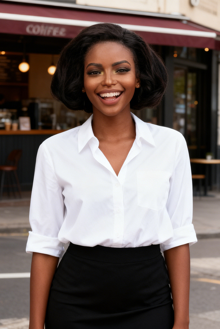 Coupe Dame 13x4 Double Drawn 100% Human Hair Top Quality 8Inch Pixie Wigs Natural Brown 4/350 99J Color