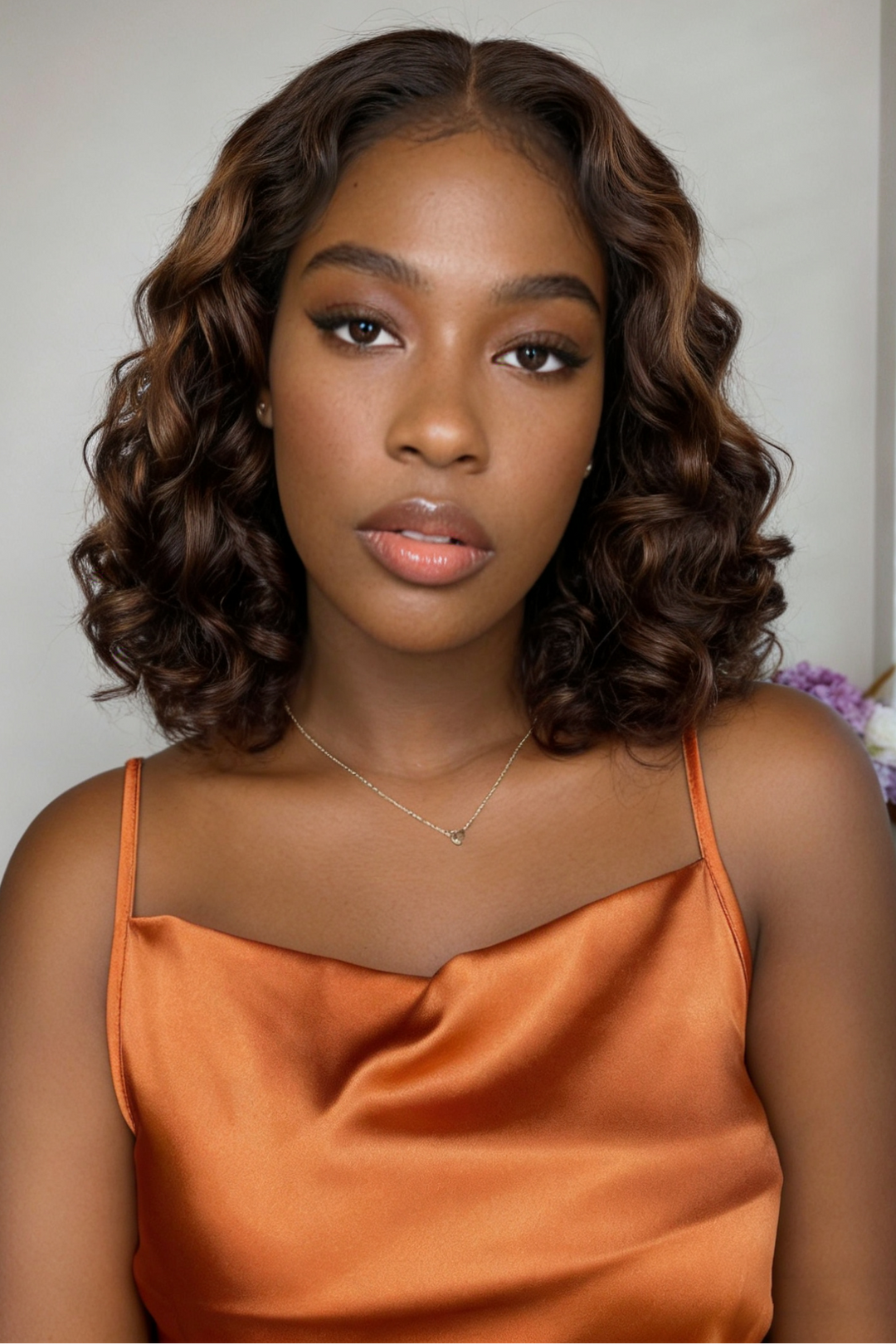 5x5 Bouncy Curly HD Lace Frontal Wigs Human Hair Highlight P4/30 Color High Quality 100% Human Hair