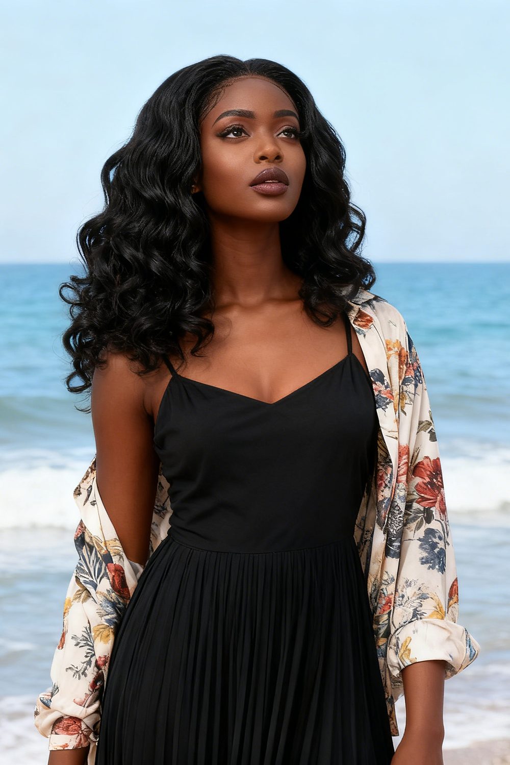 5x5 Bouncy Curly HD Lace Frontal Wigs Human Hair Natural Color High Quality 100% Human Hair