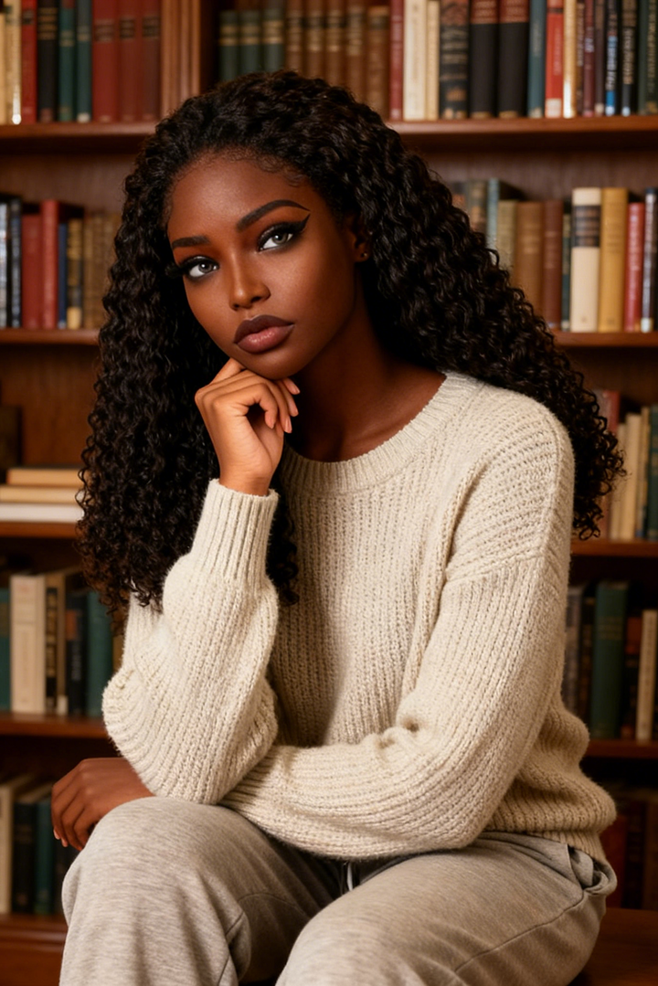 5x5 Burmese Curly HD Lace Frontal Wigs Human Hair Honey Brown Color  High Quality 100% Human Hair