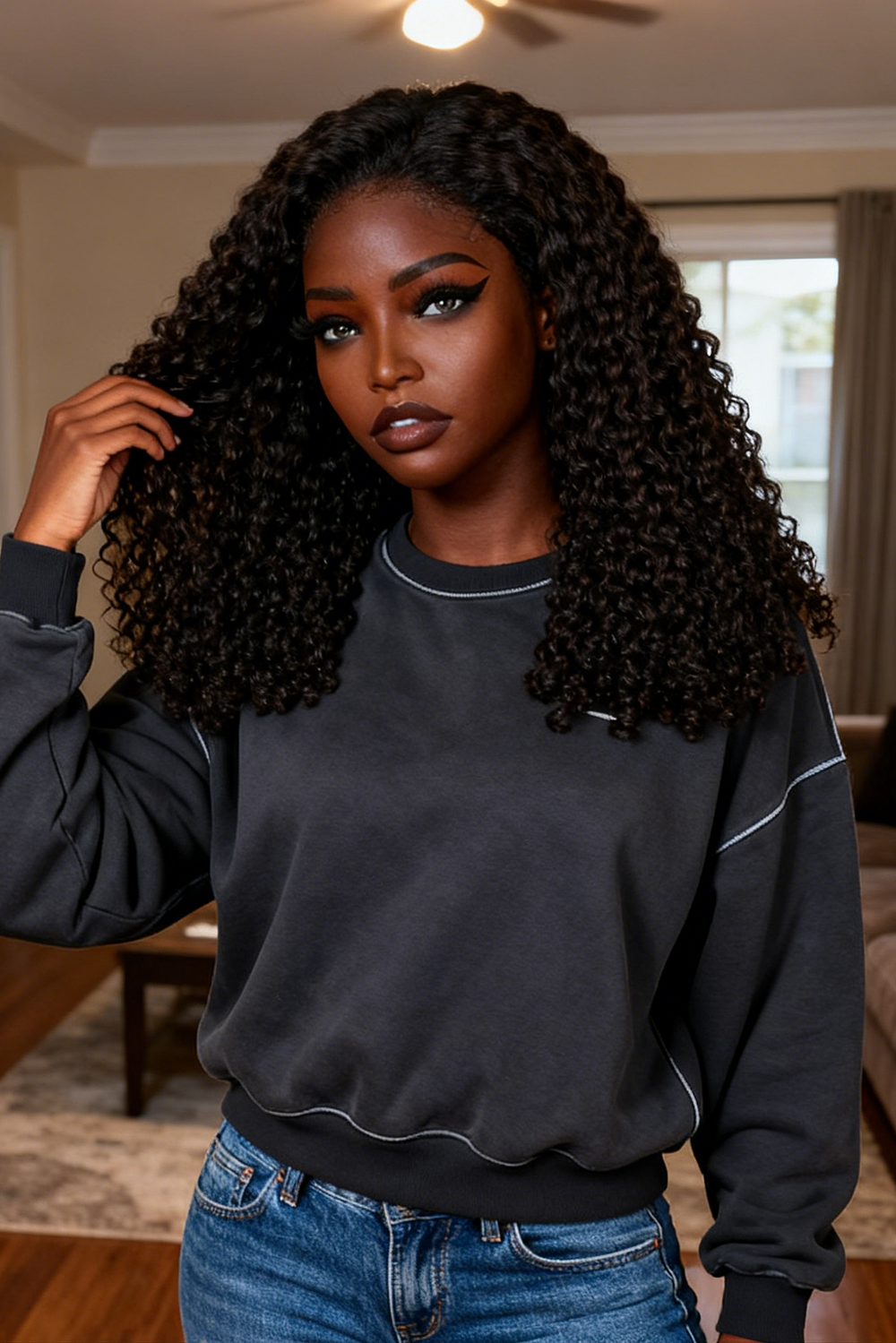 5x5 Burmese Curly HD Lace Frontal Wigs Human Hair Honey Brown Color  High Quality 100% Human Hair