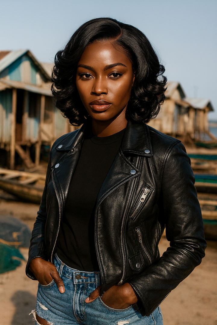 13x4 Lace Front Wig Short Bouncy Curls 100% Human Hair Top Quality 99J/Natural/Ombre/Brown Color Available