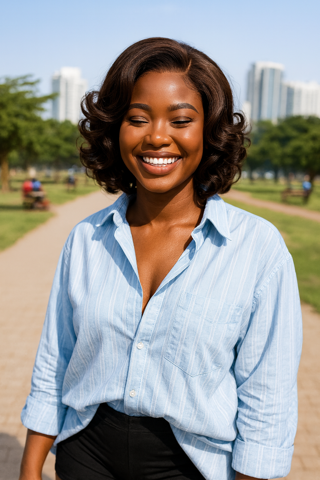13x4 Lace Front Wig Short Bouncy Curls 100% Human Hair Top Quality 99J/Natural/Ombre/Brown Color Available