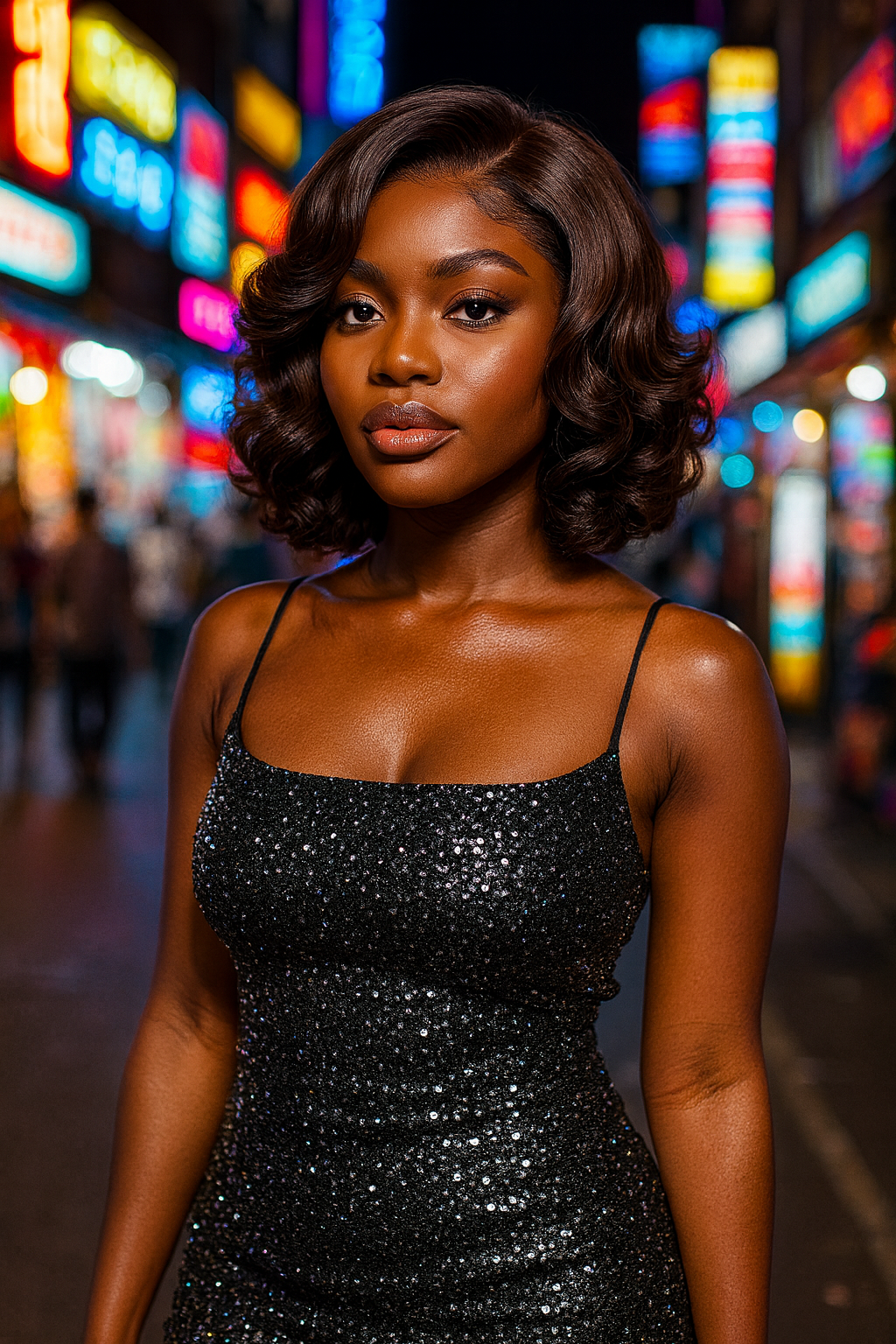 13x4 Lace Front Wig Short Bouncy Curls 100% Human Hair Top Quality 99J/Natural/Ombre/Brown Color Available