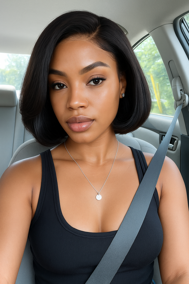 Coupe Dame 13x4 Double Drawn 100% Human Hair Top Quality 8Inch Pixie Wigs Natural Brown 4/350 99J Color