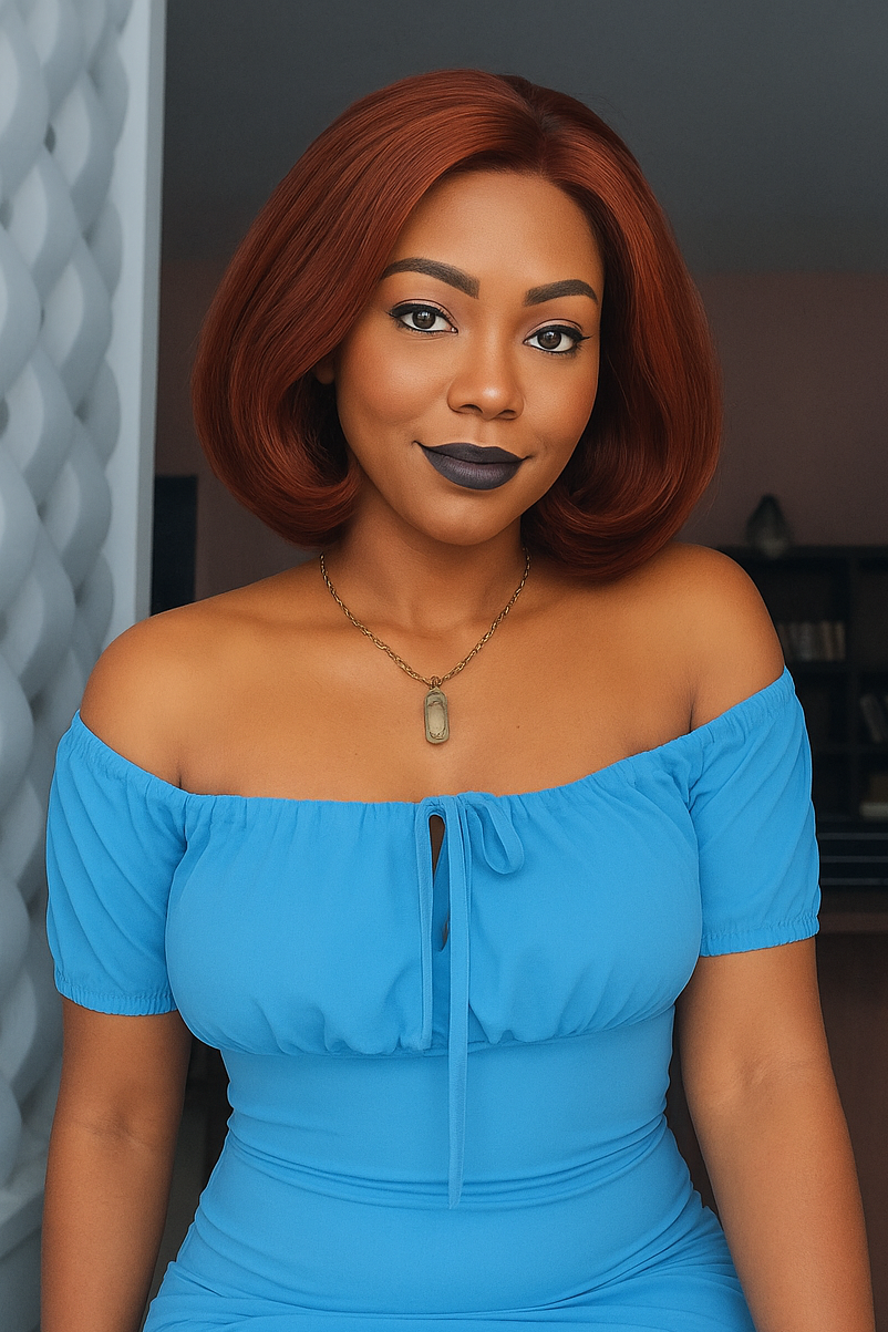 Coupe Dame 13x4 Double Drawn 100% Human Hair Top Quality 8Inch Pixie Wigs Natural Brown 4/350 99J Color