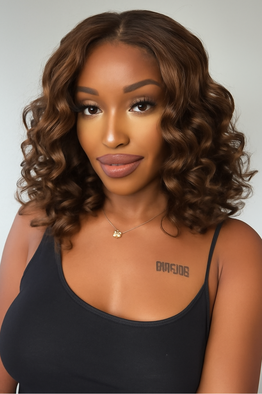 5x5 Bouncy Curly HD Lace Frontal Wigs Human Hair Highlight P4/30 Color High Quality 100% Human Hair