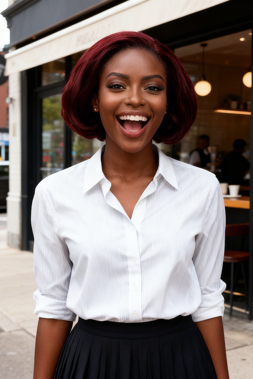 Coupe Dame 13x4 Double Drawn 100% Human Hair Top Quality 8Inch Pixie Wigs Natural Brown 4/350 99J Color